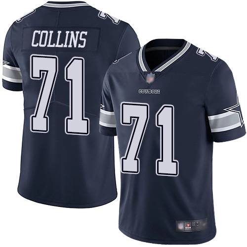 Men Dallas Cowboys Limited Navy Blue La el Collins Home 71 Vapor Untouchable NFL Jersey